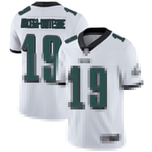 Men Philadelphia Eagles #19 JJ Arcega-Whiteside White Vapor Untouchable NFL Jersey Limited Player
